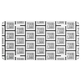 Any Logo or Image Repeating Pattern License Plate