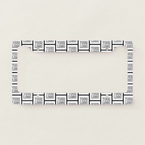 Any Logo or Image Repeating Pattern License Plate Frame