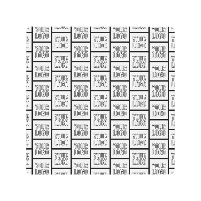 Any Logo or Image Repeating Pattern Metal Print (Front)