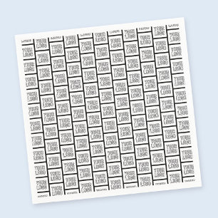 Any Logo or Image Repeating Pattern Napkins