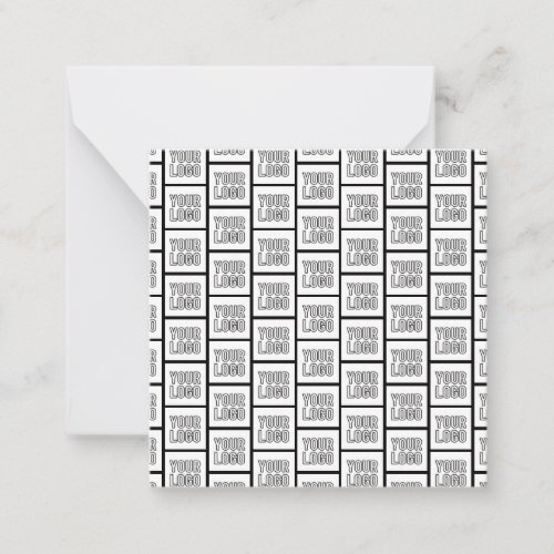 Any Logo or Image Repeating Pattern Note Card