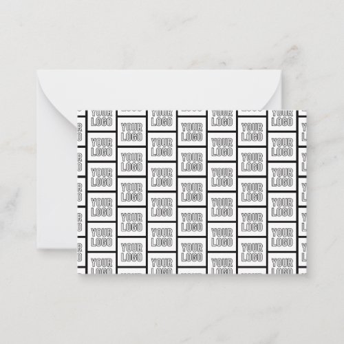 Any Logo or Image Repeating Pattern Note Card