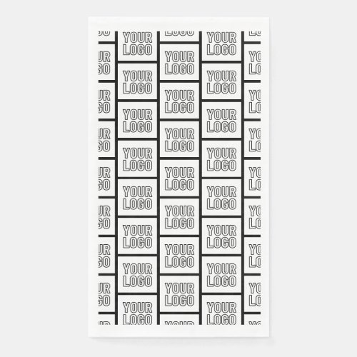 Any Logo or Image Repeating Pattern Paper Guest Towels