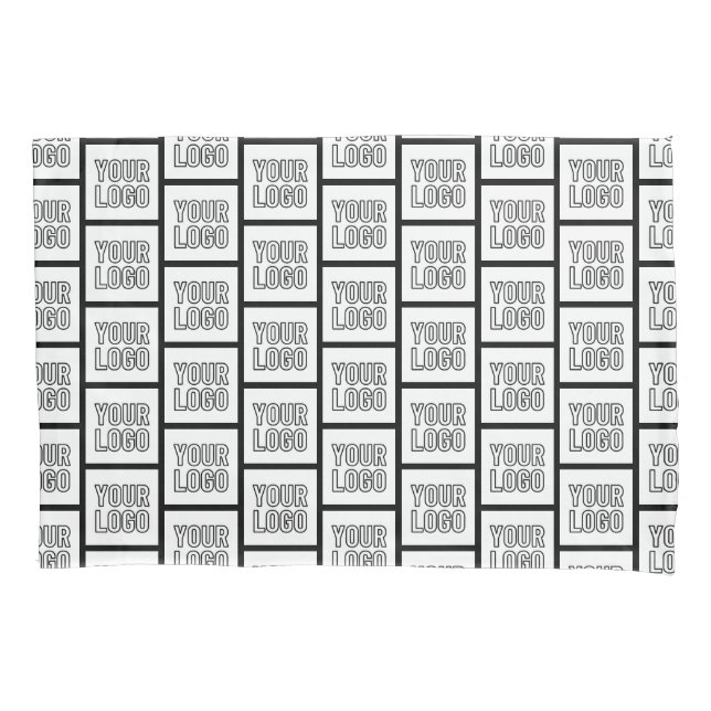Any Logo or Image Repeating Pattern Pillow Case (Front)