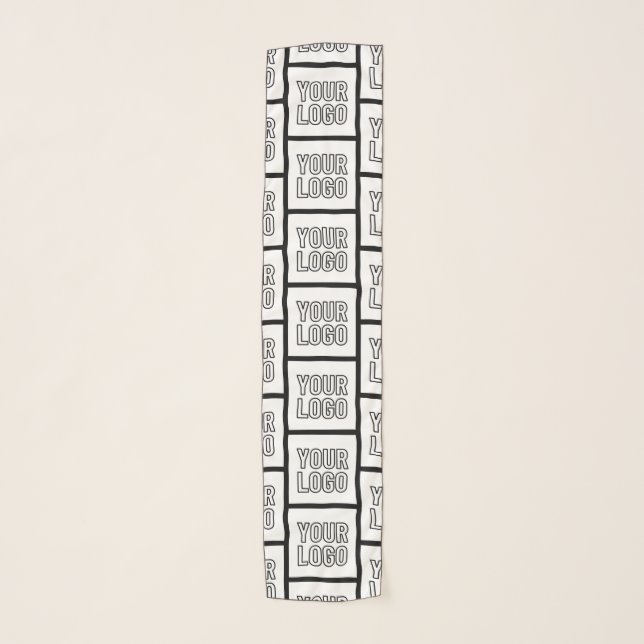Any Logo or Image Repeating Pattern Scarf (Front)