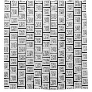 Any Logo or Image Repeating Pattern Shower Curtain