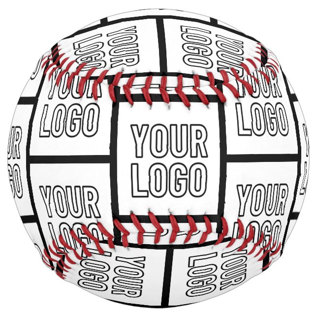 Any Logo or Image Repeating Pattern Softball (Front)