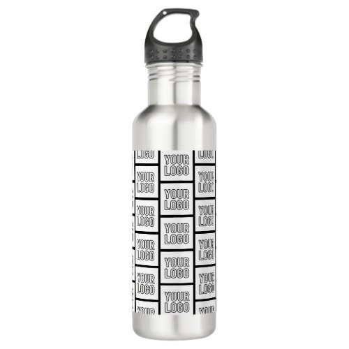 Any Logo or Image Repeating Pattern Stainless Steel Water Bottle