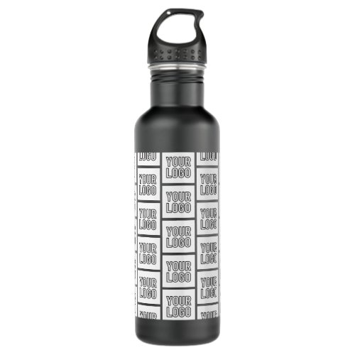 Any Logo or Image Repeating Pattern Stainless Steel Water Bottle