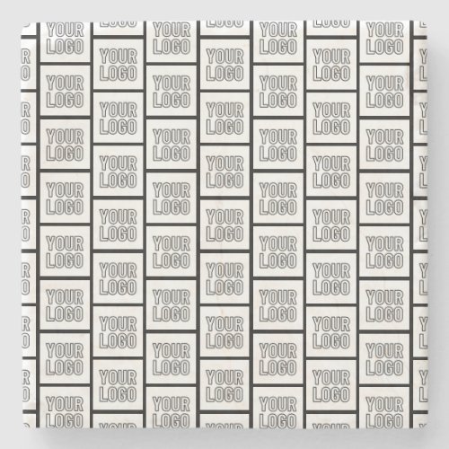 Any Logo or Image Repeating Pattern Stone Coaster