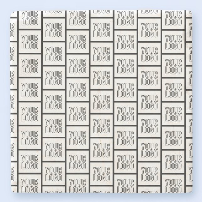 Any Logo or Image Repeating Pattern Stone Coaster (Creator Uploaded)