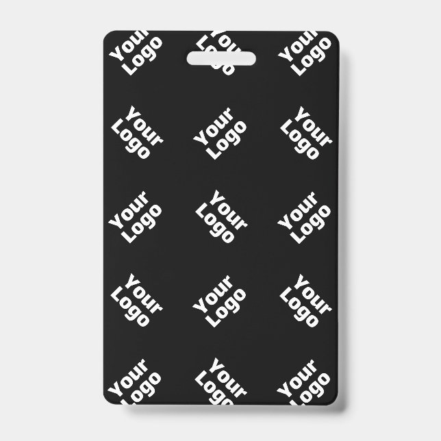 Any Logo or Uploaded Image | Scattered Pattern  Badge (Front)