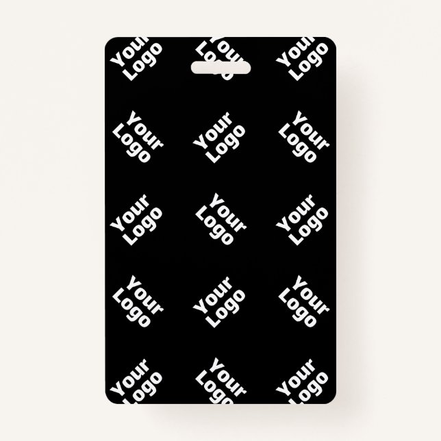 Any Logo or Uploaded Image | Scattered Pattern  Badge (Front)