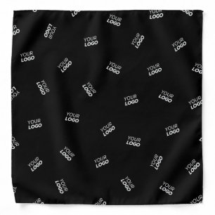 Any Logo or Uploaded Image   Scattered Pattern  Bandana