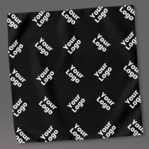 Any Logo or Uploaded Image | Scattered Pattern  Bandana