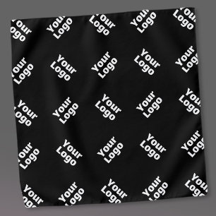 Any Logo or Uploaded Image   Scattered Pattern  Bandana