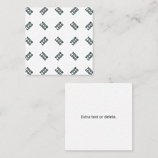 Any Logo or Uploaded Image | Scattered Pattern  Enclosure Card (Front/Back)