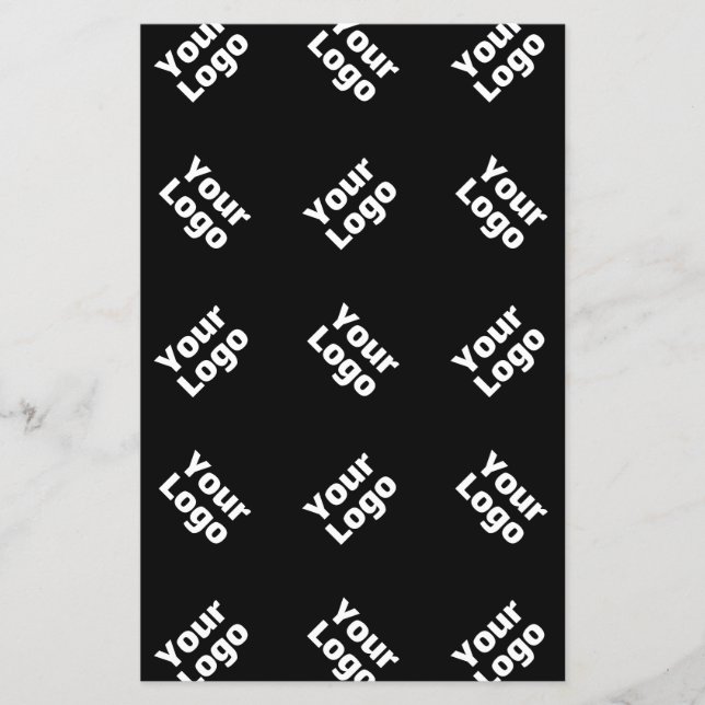 Any Logo or Uploaded Image | Scattered Pattern  Flyer (Front)