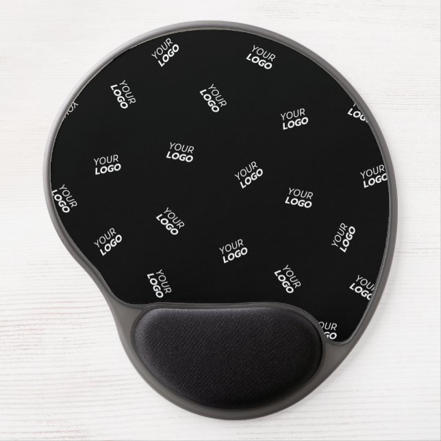Any Logo or Uploaded Image | Scattered Pattern  Gel Mouse Pad (Front)