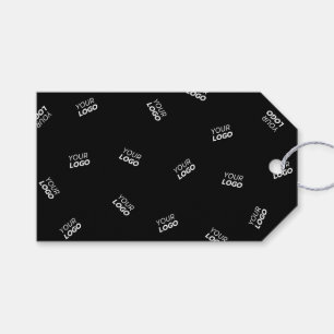 Any Logo or Uploaded Image Scattered Pattern Gift Tags