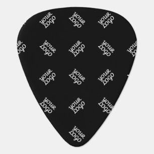 Any Logo or Uploaded Image Scattered Pattern Guitar Pick