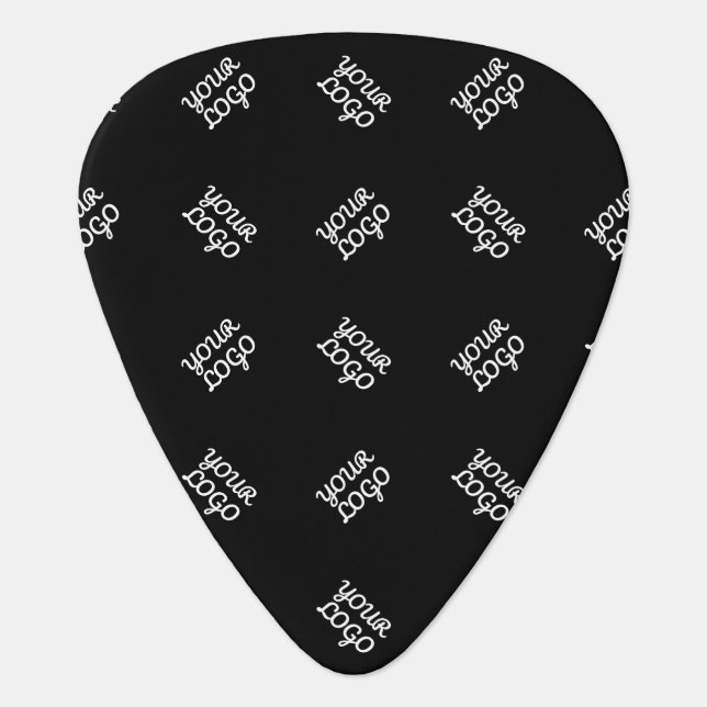 Any Logo or Uploaded Image | Scattered Pattern  Guitar Pick (Front)