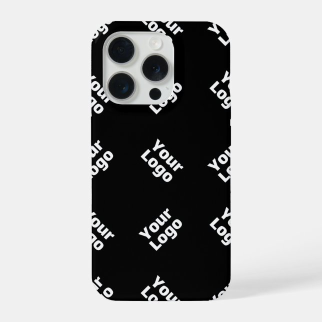 Any Logo or Uploaded Image | Scattered Pattern  iPhone Case (Back)