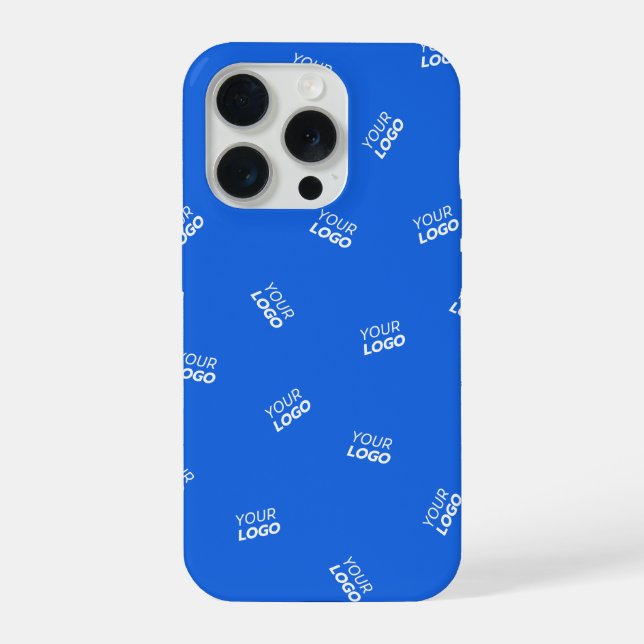 Any Logo or Uploaded Image | Scattered Pattern  iPhone Case (Back)