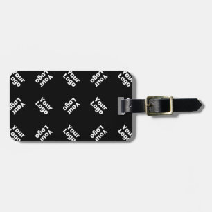 Any Logo or Uploaded Image Scattered Pattern Luggage Tag