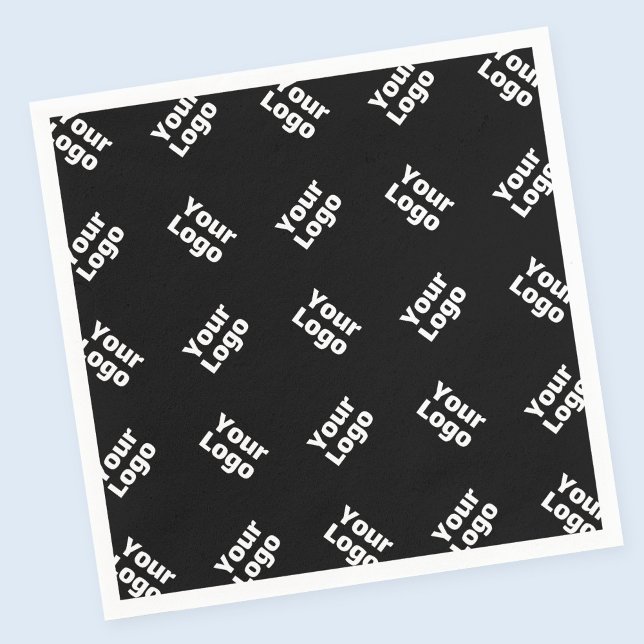 Any Logo or Uploaded Image | Scattered Pattern  Napkins (Creator Uploaded)