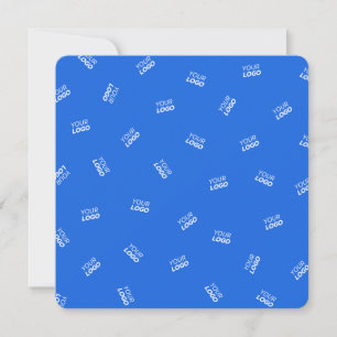 Any Logo or Uploaded Image Scattered Pattern Note Card