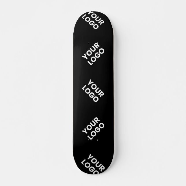 Any Logo or Uploaded Image | Scattered Pattern  Skateboard (Front)