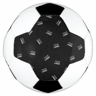 Any Logo or Uploaded Image Scattered Pattern Soccer Ball