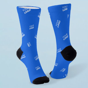 Any Logo or Uploaded Image   Scattered Pattern  Socks