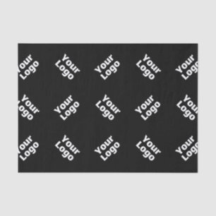 Any Logo or Uploaded Image Scattered Pattern Tissue Paper