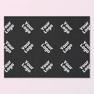 Any Logo or Uploaded Image   Scattered Pattern  Tissue Paper