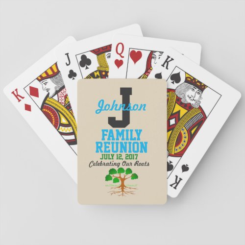 Any Name Any Date Family Reunion _ Playing Cards