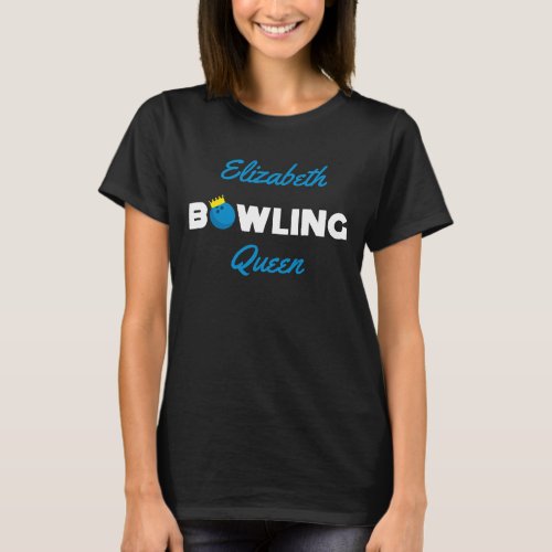Any Name Any Title Bowling T_Shirt