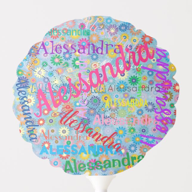 Any Name Collage Balloon (Front)