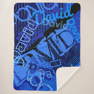 Any Name Customizable Creative Sherpa Blanket