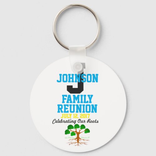 Any Name Family Reunion with Any Date _ Keychain