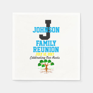 Any Name Family Reunion with Any Date - Napkins