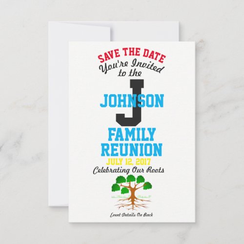 Any Name Family Reunion with Any Date _ Save The Date
