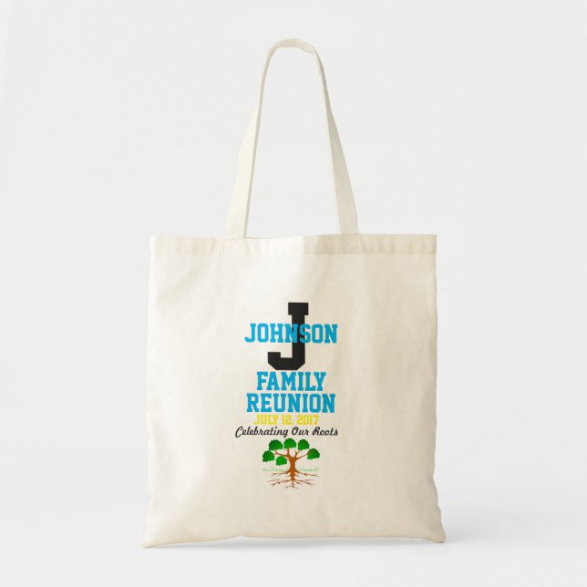Any Name Family Reunion with Any Date - Tote Bag (Front)