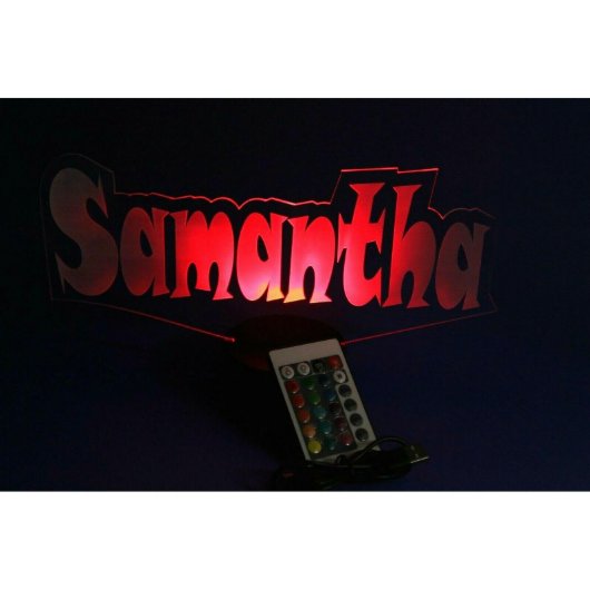 Any Name Made Night Light Up Lamp LED Personalized (Front)