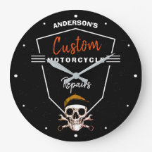 Any Name Motorcycle Repair Custom Mechanic Skull  
