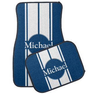 Personalized Racing Stripes Car Floor Mats