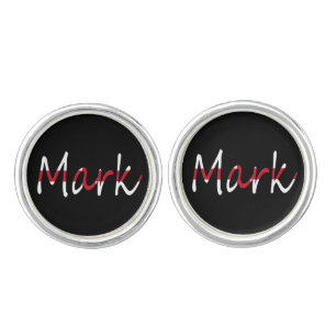 Any Name overlaid on England Flag clt Cufflinks