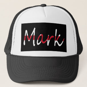 Any Name overlaid on English Flag thcnt Trucker Hat