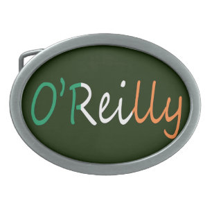 Any Name overlaid on Irish Flag bbcnt Belt Buckle
